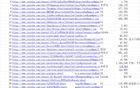 全球YouTube红人资源库（跨境电商版）-38行-1个子表