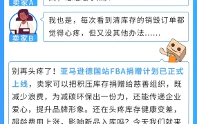 服务动态｜亚马逊FBA捐赠功能开放 清库存减碳排助公益