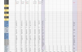 亚马逊运营数据跟踪表及统计表-2802行-7个子表
