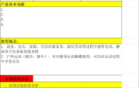 亚马逊美国站产品分析通用模板-28行-5个子表