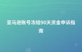 亚马逊账号冻结90天资金申诉指南-1页