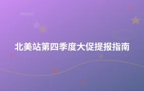 北美站第四季度大促提报指南-1页