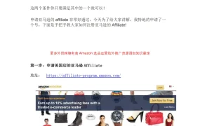 亚马逊Affiliate注册与佣金获取全指南-10页