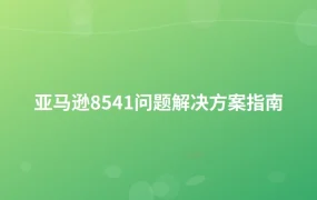 亚马逊8541问题解决方案指南-1页