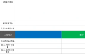 亚马逊产品市场调查与开发全流程分析表-73行-4个子表