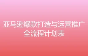 亚马逊爆款打造与运营推广全流程计划表-60行-5个子表