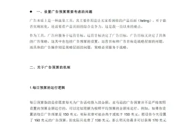 亚马逊广告预算优化与动态调整策略指南-12页