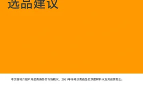2021年户外品类选品建议及市场趋势分析-17页