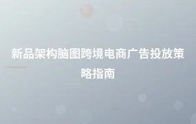 新品架构脑图：跨境电商广告投放策略指南-1页