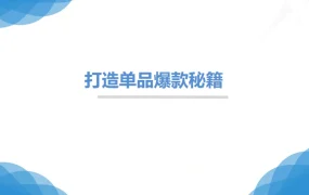 跨境电商爆款打造全流程指南-38页