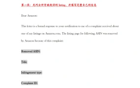 亚马逊版权侵权DMCA反通知邮件模板-6页