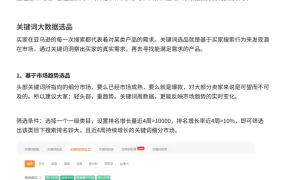 亚马逊大数据选品思路20+条-26页