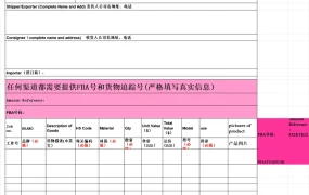 美国海运发票与装箱单模板-32行-2个子表