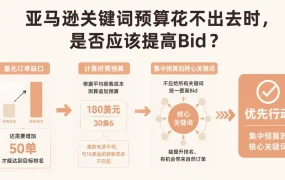亚马逊关键词预算花不出去时,是否应该提高Bid?