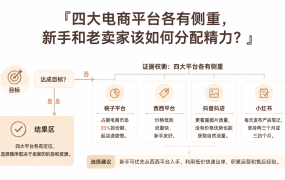 四大电商平台各有侧重，新手和老卖家该如何分配精力？