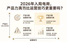 2026年入局电商，产品力真的比运营技巧更重要吗？