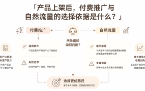 产品上架后，付费推广与自然流量的选择依据是什么？