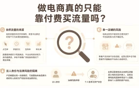 做电商真的只能靠付费买流量吗?
