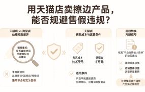 用天猫店卖擦边产品,能否规避售假违规?