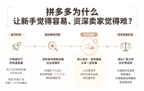 拼多多为什么让新手觉得容易、资深卖家觉得难?