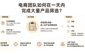 电商团队如何在一天内完成大量产品筛选?