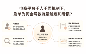 电商平台千人千面机制下,刷单为何会导致流量触底和亏损?