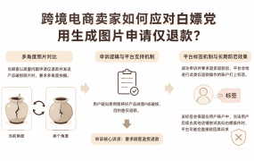 跨境电商卖家如何应对白嫖党用生成图片申请仅退款?