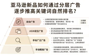 亚马逊新品如何通过分层广告逐步推高关键词自然排名?