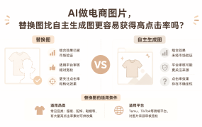 AI做电商图片，替换图比自主生成图更容易获得高点击率吗？