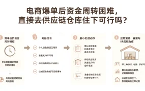 电商爆单后资金周转困难,直接去供应链仓库住下可行吗?
