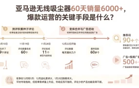 亚马逊无线吸尘器60天销量6000+,爆款运营的关键手段是什么?