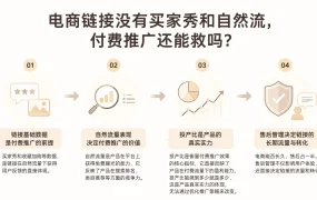 电商链接没有买家秀和自然流,付费推广还能救吗?