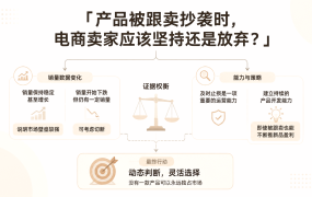 产品被跟卖抄袭时,电商卖家应该坚持还是放弃?