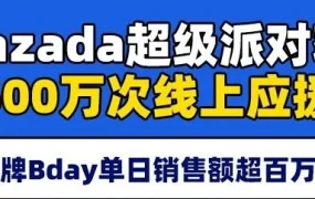 官方活动｜Lazada Bday大促创纪录：500万次线上应援，20品牌单日销售额破百万美元