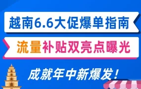 官方活动｜越南6.6大促流量补贴玩法全解析，商家如何借势爆单？
