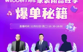 运营指导｜Wildberries家装爆单直播攻略｜12月2日16:30-18:00