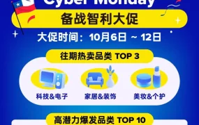 官方活动｜智利Cyber Monday爆单攻略,2025年10月6日~12日
