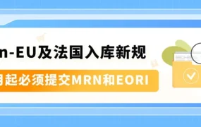政策规则｜9/1 起非欧盟卖家发往法国或 Pan-EU 货件须补 MRN+EORI，否则禁发新货