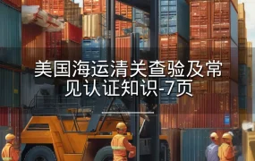 美国海运清关查验及常见认证知识-7页